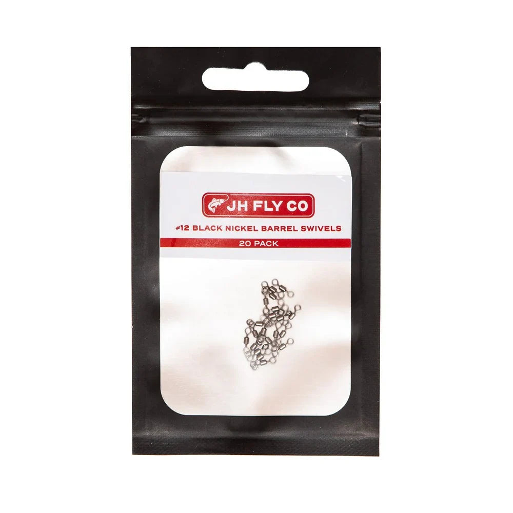 JHFLYCO Black Nickel Barrel Swivels - 20 Pack – Jackson Hole Fly