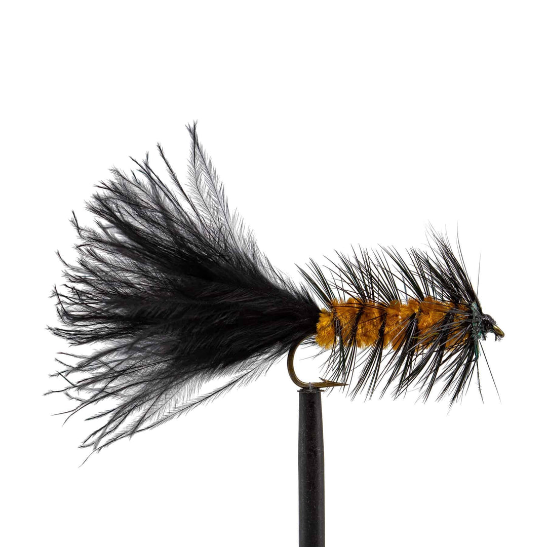 Black/Gold Wooly Bugger - flies, streamers | Jackson Hole Fly Company