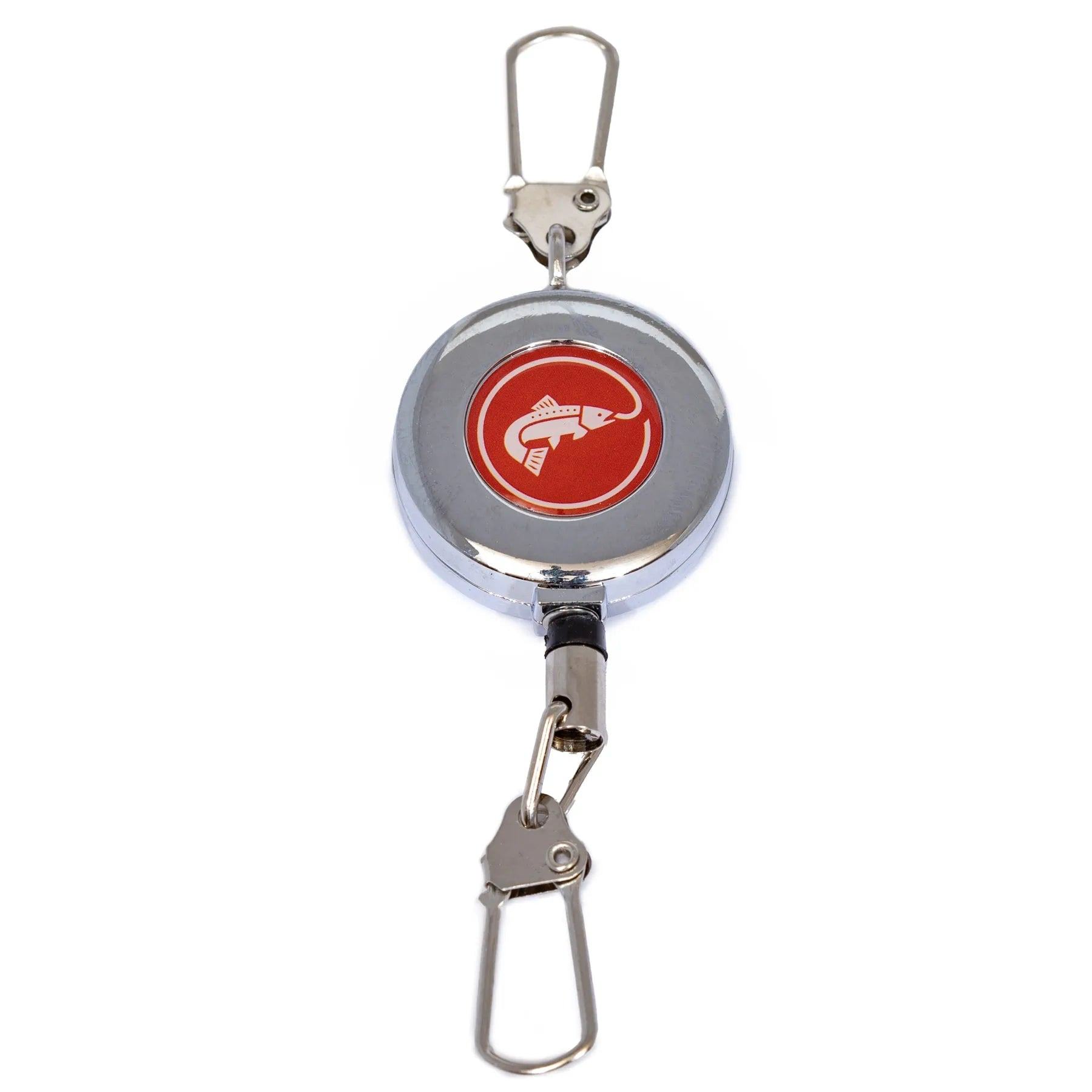 ピングー　ポケットクリッター JHFLYCO Brushed Nickel Fly Fishing Zinger – Carabiner or Pin-On