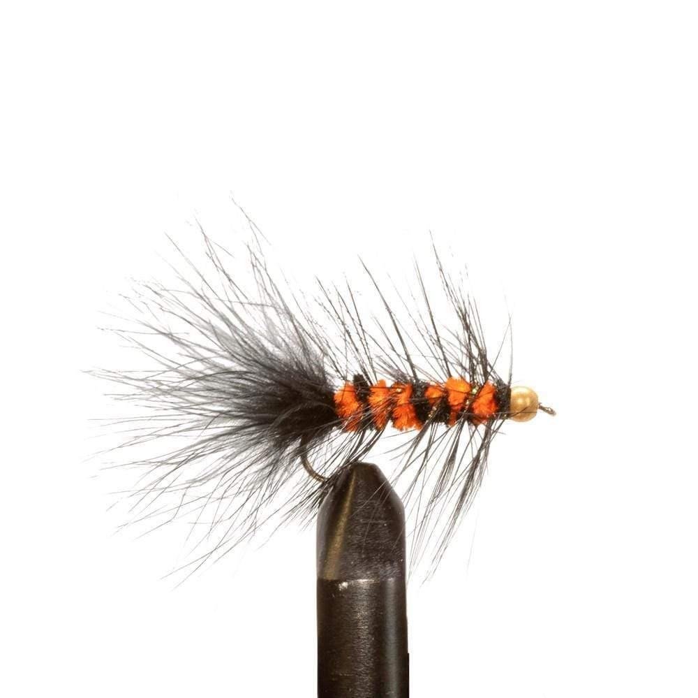 Beadhead Black/ Orange Wooly Bugger - Flies, Streamers | Jackson Hole Fly Company