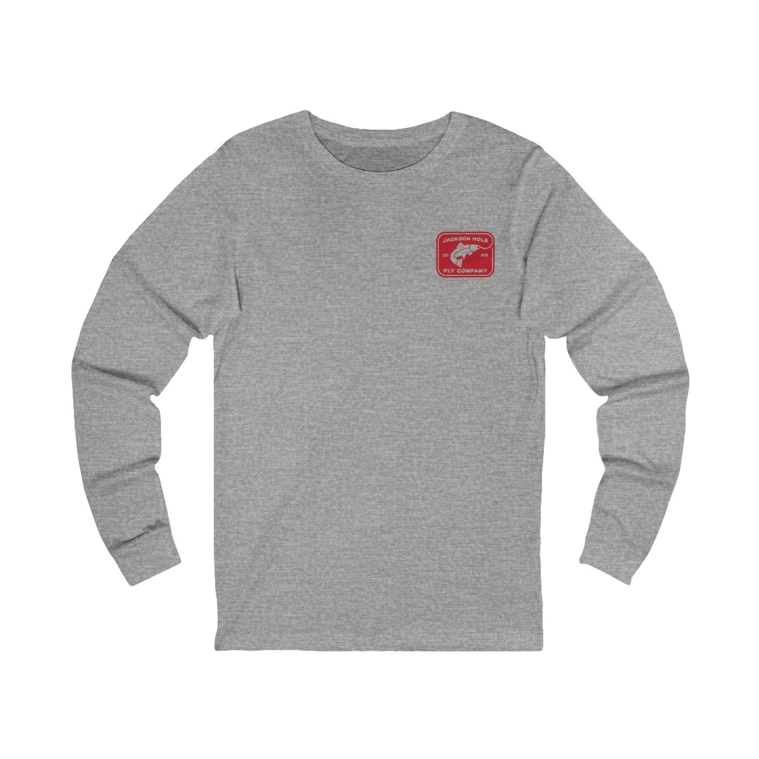 JHFLYCO Rectangle Badge Long Sleeve Tee - Red Logo