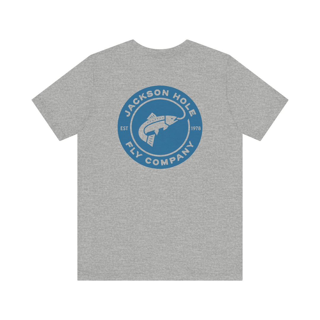 JHFLYCO Circle Badge Tee - Hackle Blue Logo