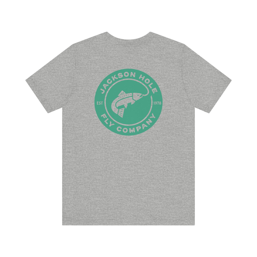 JHFLYCO Circle Badge Tee - Green Drake Logo