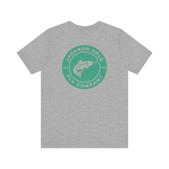 JHFLYCO Circle Badge Tee - Green Drake Logo