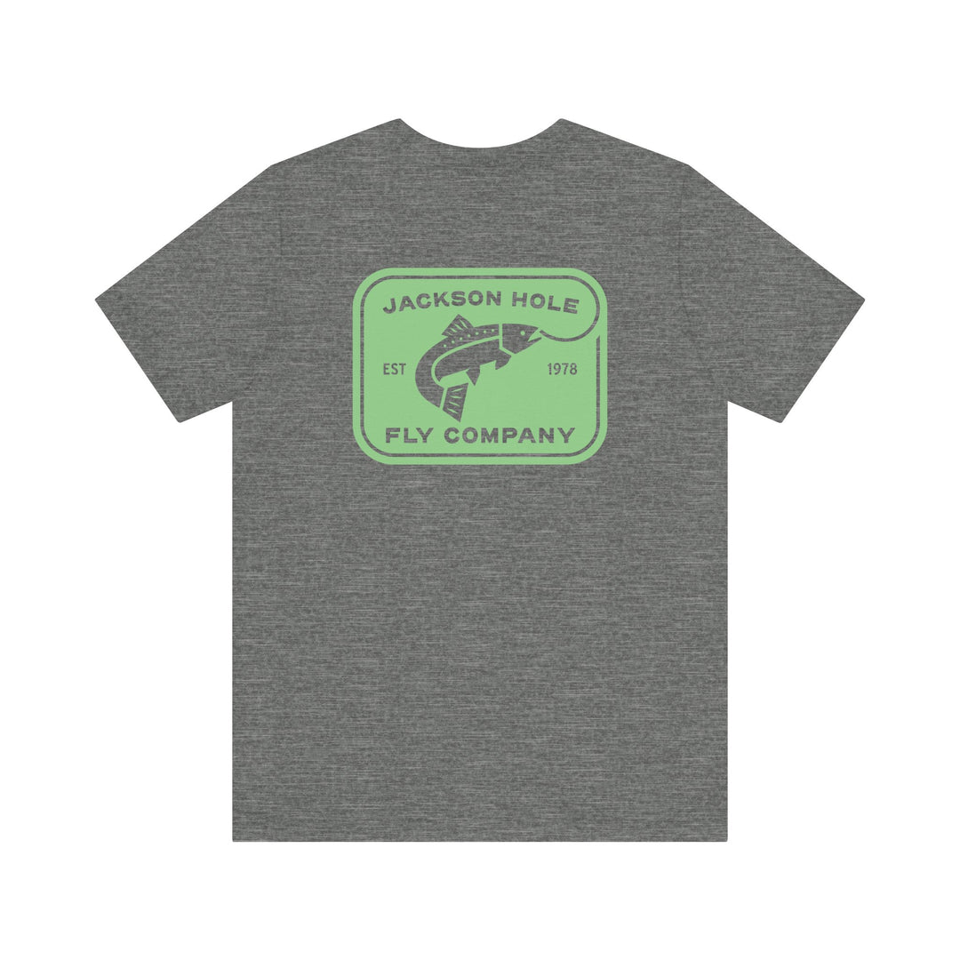 JHFLYCO Rectangle Badge Tee - Bright Midge Logo