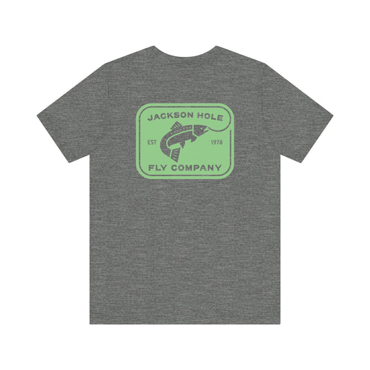 JHFLYCO Rectangle Badge Tee - Bright Midge Logo