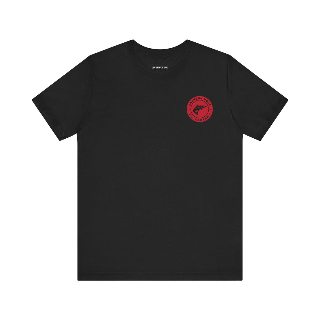 JHFLYCO Circle Badge Tee - Red Logo