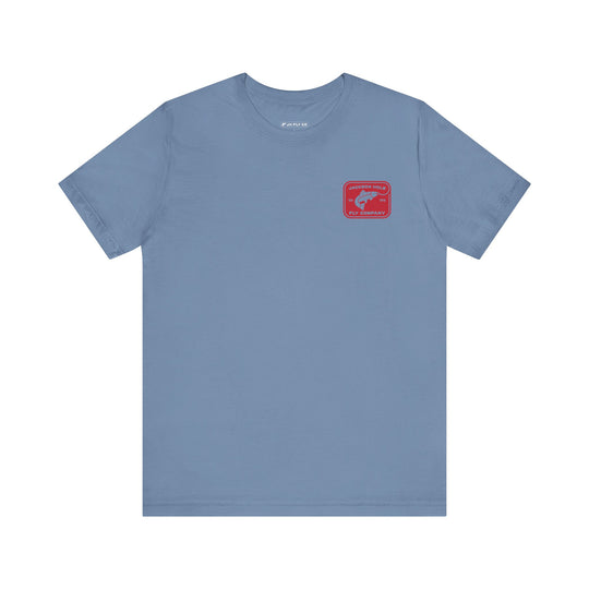 JHFLYCO Rectangle Badge Tee - Red Logo