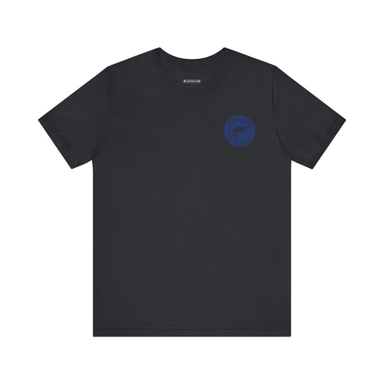 JHFLYCO Circle Badge Tee - Peacock Blue Logo