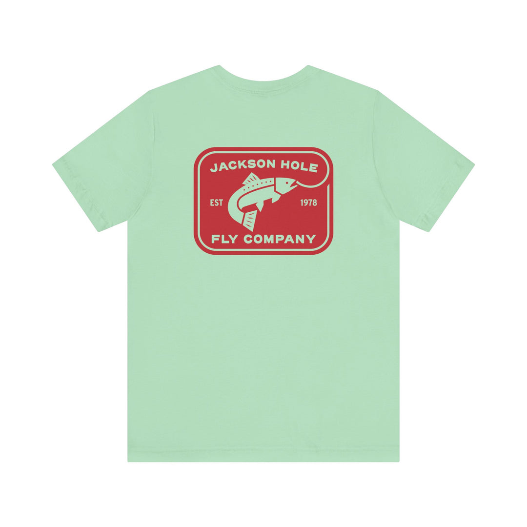 JHFLYCO Rectangle Badge Tee - Red Logo