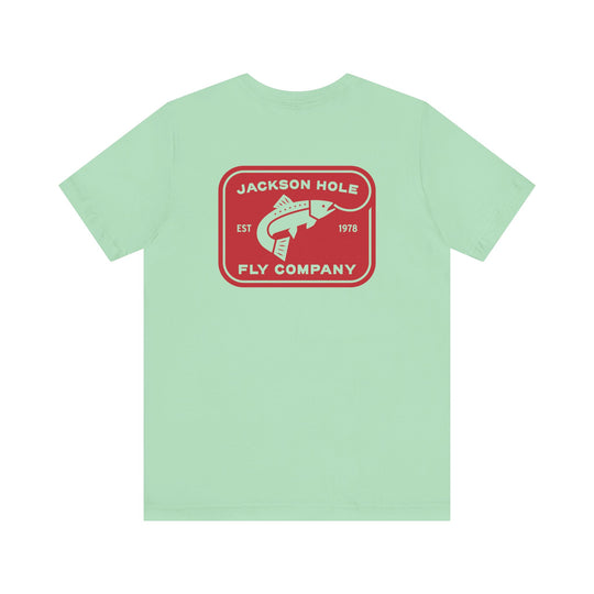 JHFLYCO Rectangle Badge Tee - Red Logo