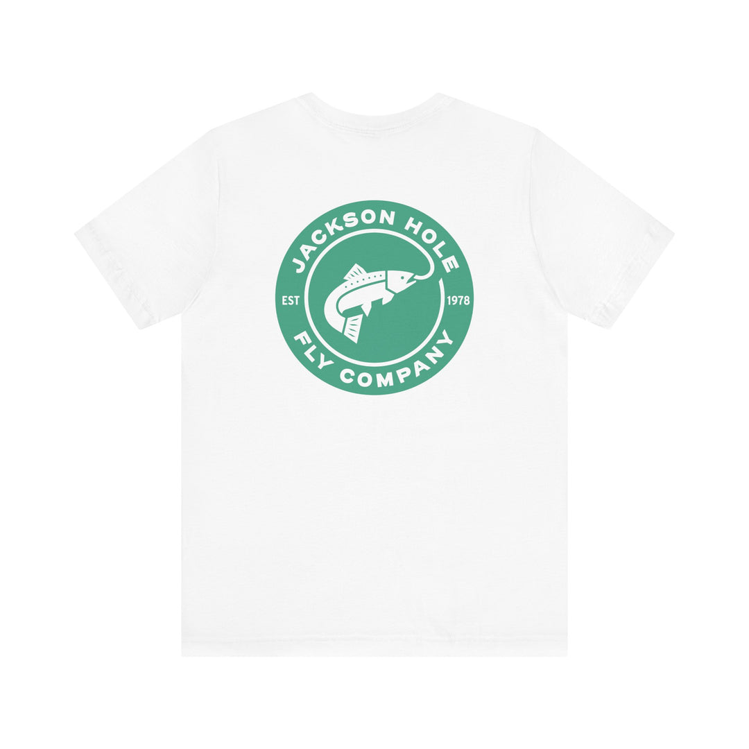JHFLYCO Circle Badge Tee - Green Drake Logo