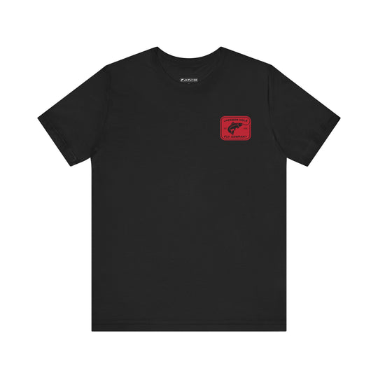 JHFLYCO Rectangle Badge Tee - Red Logo