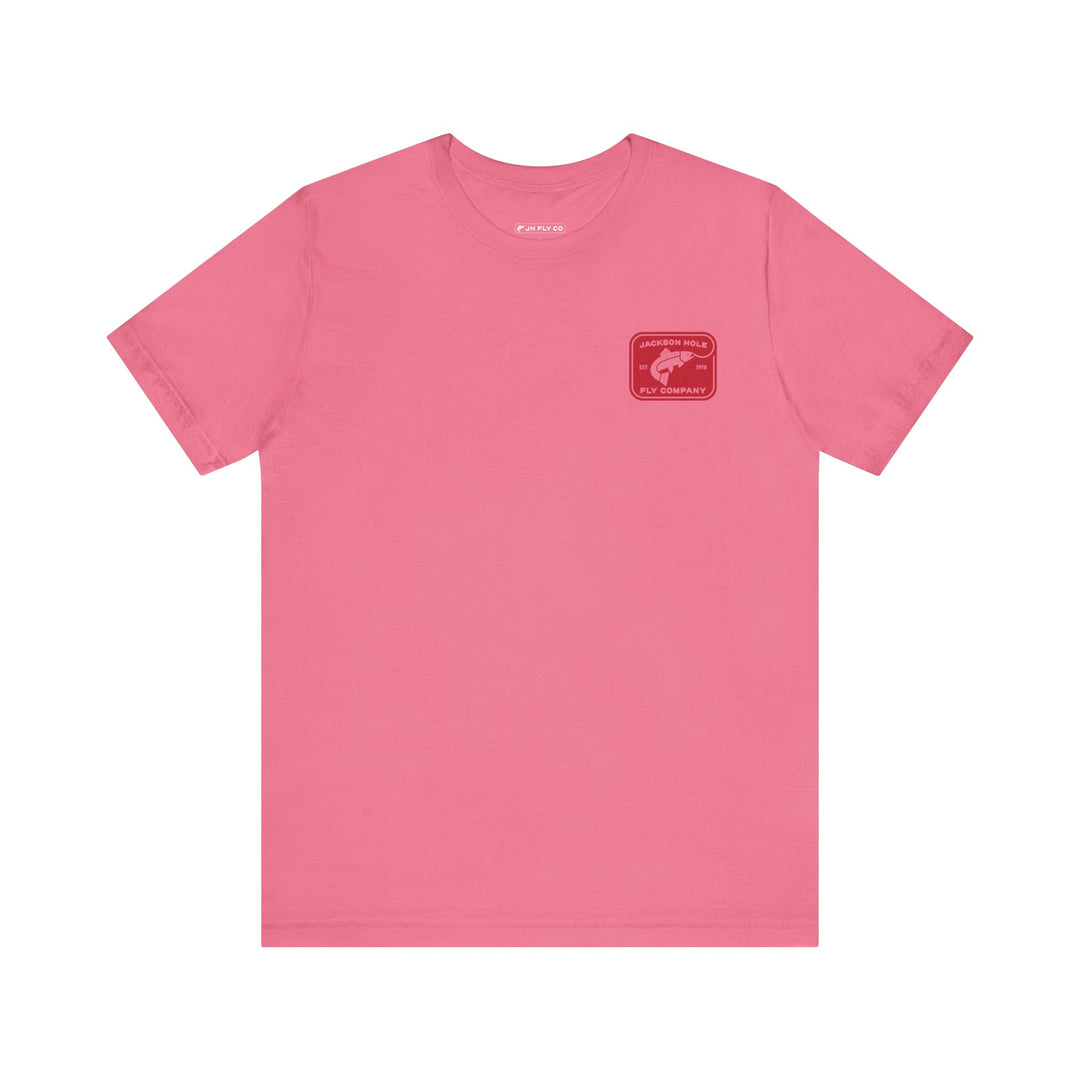 JHFLYCO Rectangle Badge Tee - Red Logo