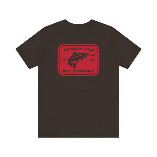 JHFLYCO Rectangle Badge Tee - Red Logo