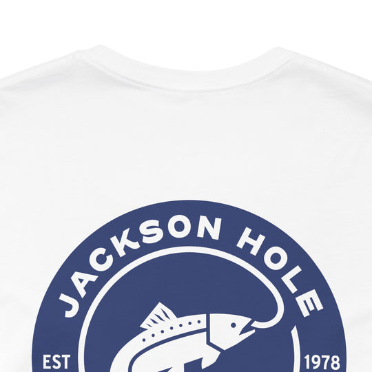 JHFLYCO Circle Badge Tee - Peacock Blue Logo