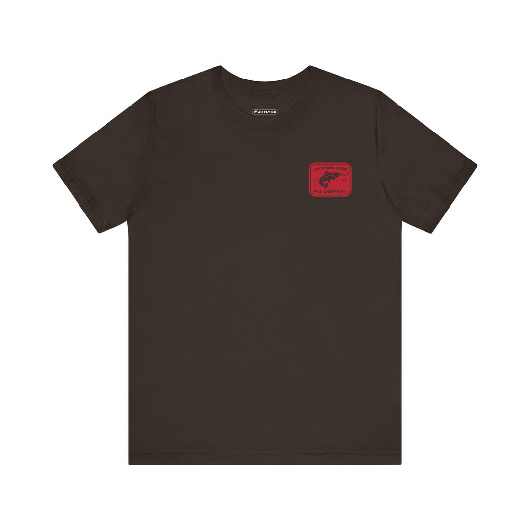 JHFLYCO Rectangle Badge Tee - Red Logo