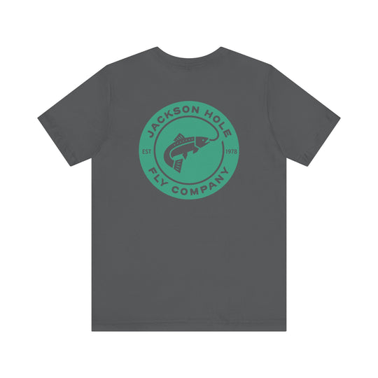 JHFLYCO Circle Badge Tee - Green Drake Logo
