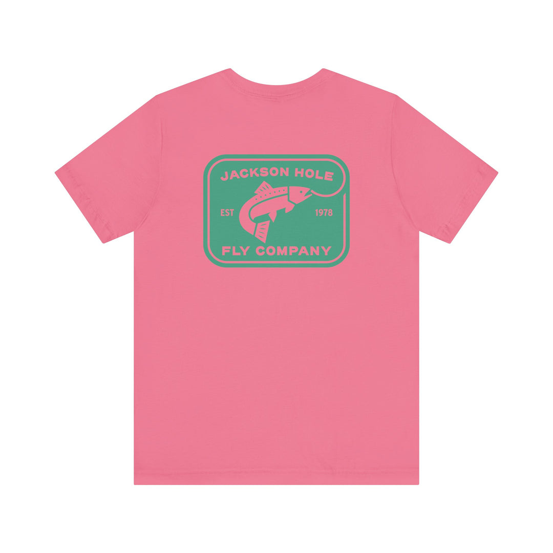 JHFLYCO Rectangle Badge Tee - Green Drake Logo