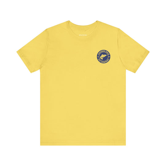 JHFLYCO Circle Badge Tee - Peacock Blue Logo