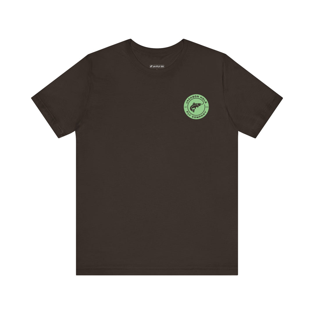 JHFLYCO Circle Badge Tee - Bright Midge Logo