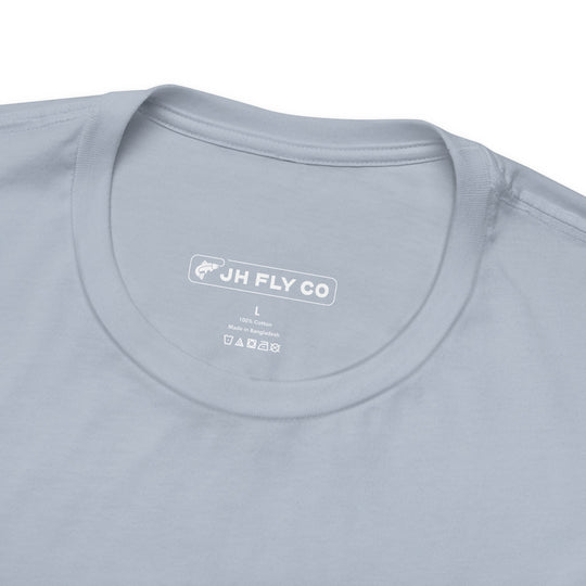 JHFLYCO Rectangle Badge Tee - Peacock Blue Logo