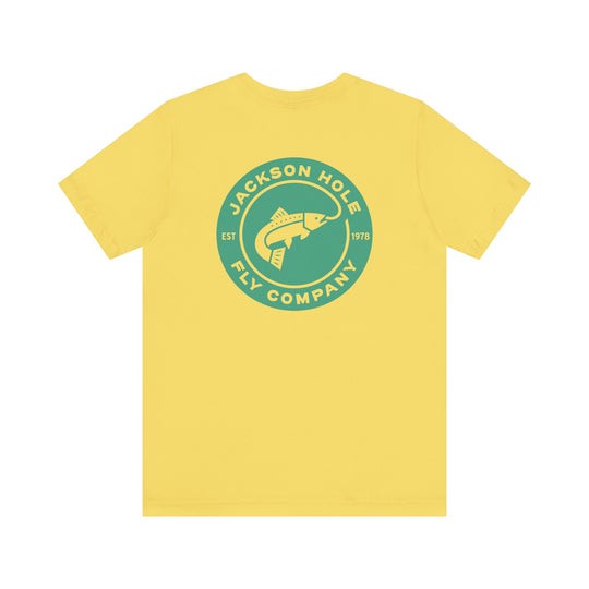 JHFLYCO Circle Badge Tee - Green Drake Logo