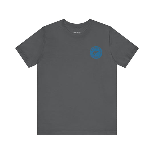 JHFLYCO Circle Badge Tee - Hackle Blue Logo