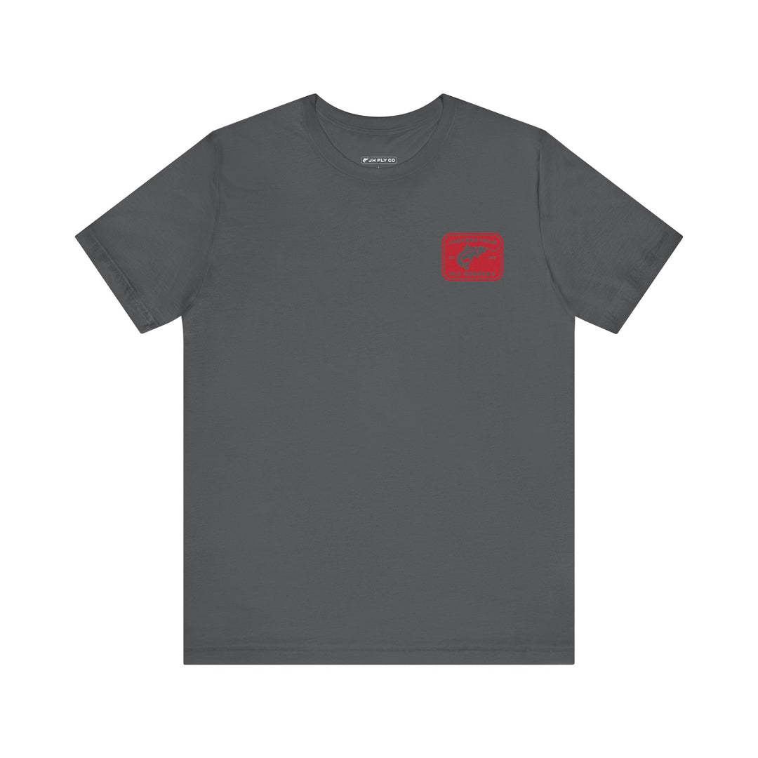 JHFLYCO Rectangle Badge Tee - Red Logo