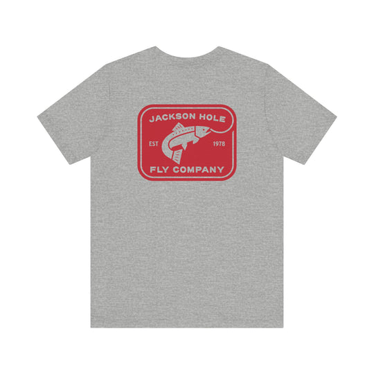 JHFLYCO Rectangle Badge Tee - Red Logo