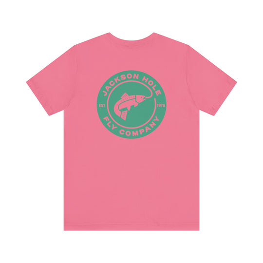 JHFLYCO Circle Badge Tee - Green Drake Logo