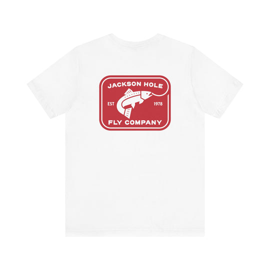 JHFLYCO Rectangle Badge Tee - Red Logo