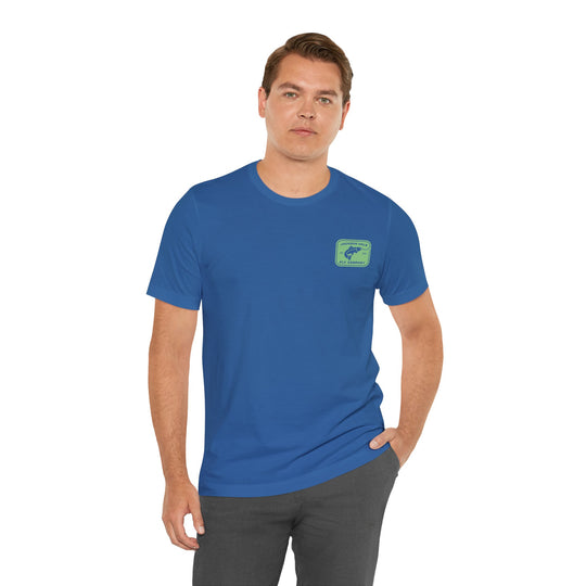 JHFLYCO Rectangle Badge Tee - Bright Midge Logo