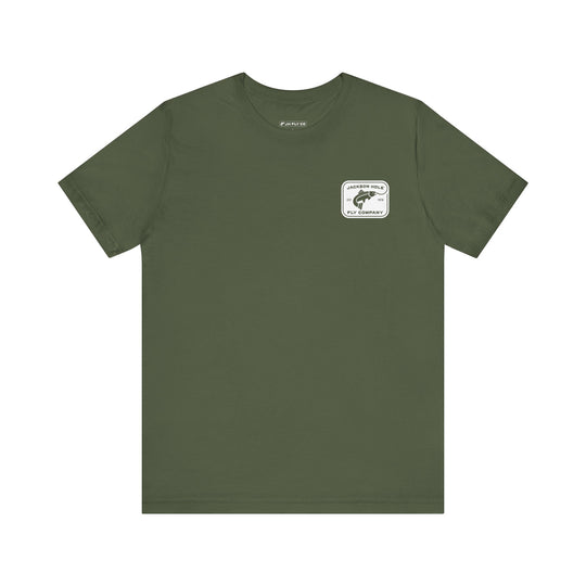 JHFLYCO Cutthroat Trout Badge Tee - White Logo