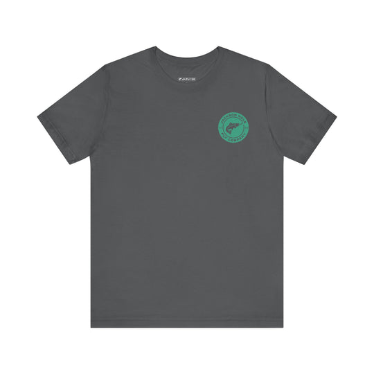 JHFLYCO Circle Badge Tee - Green Drake Logo