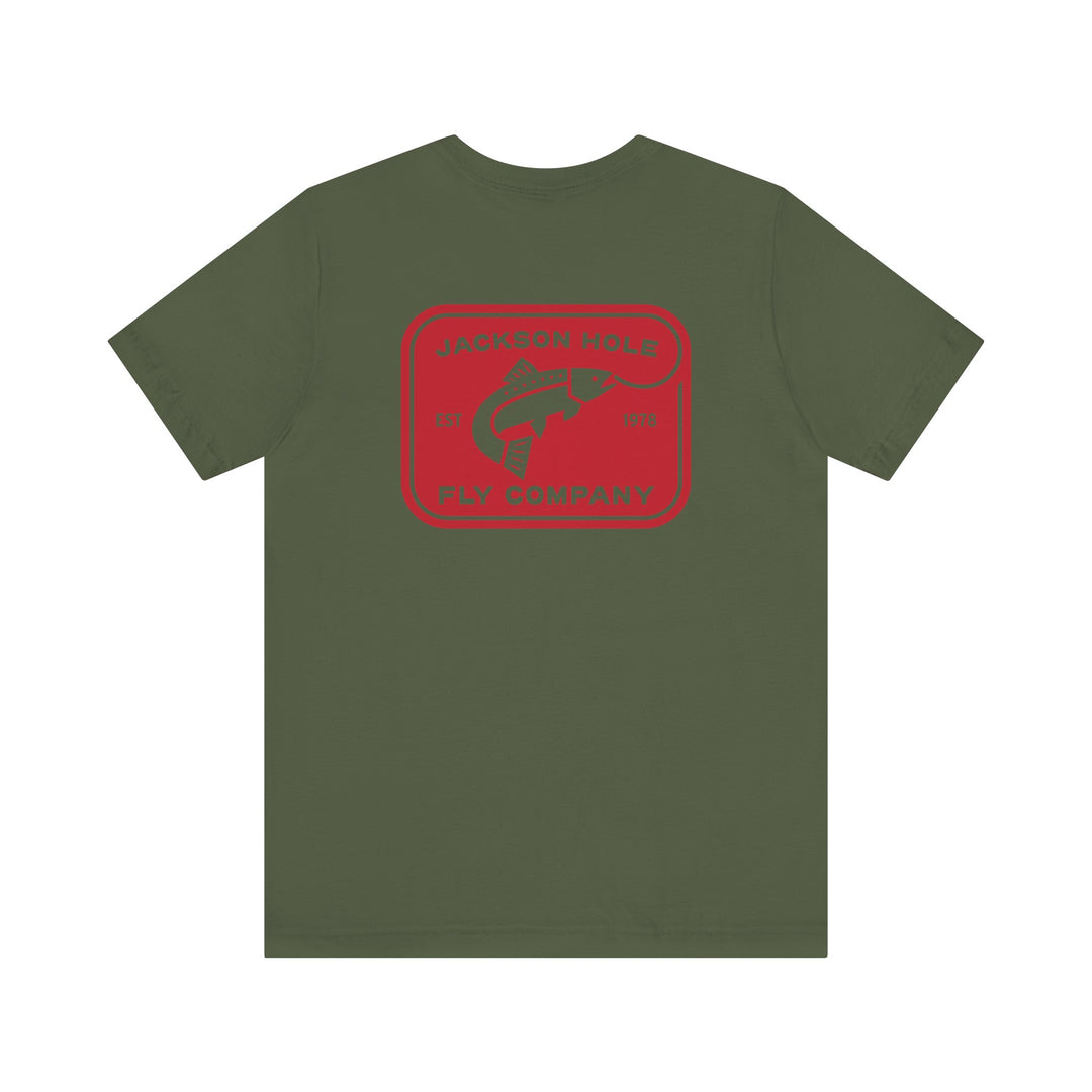 JHFLYCO Rectangle Badge Tee - Red Logo