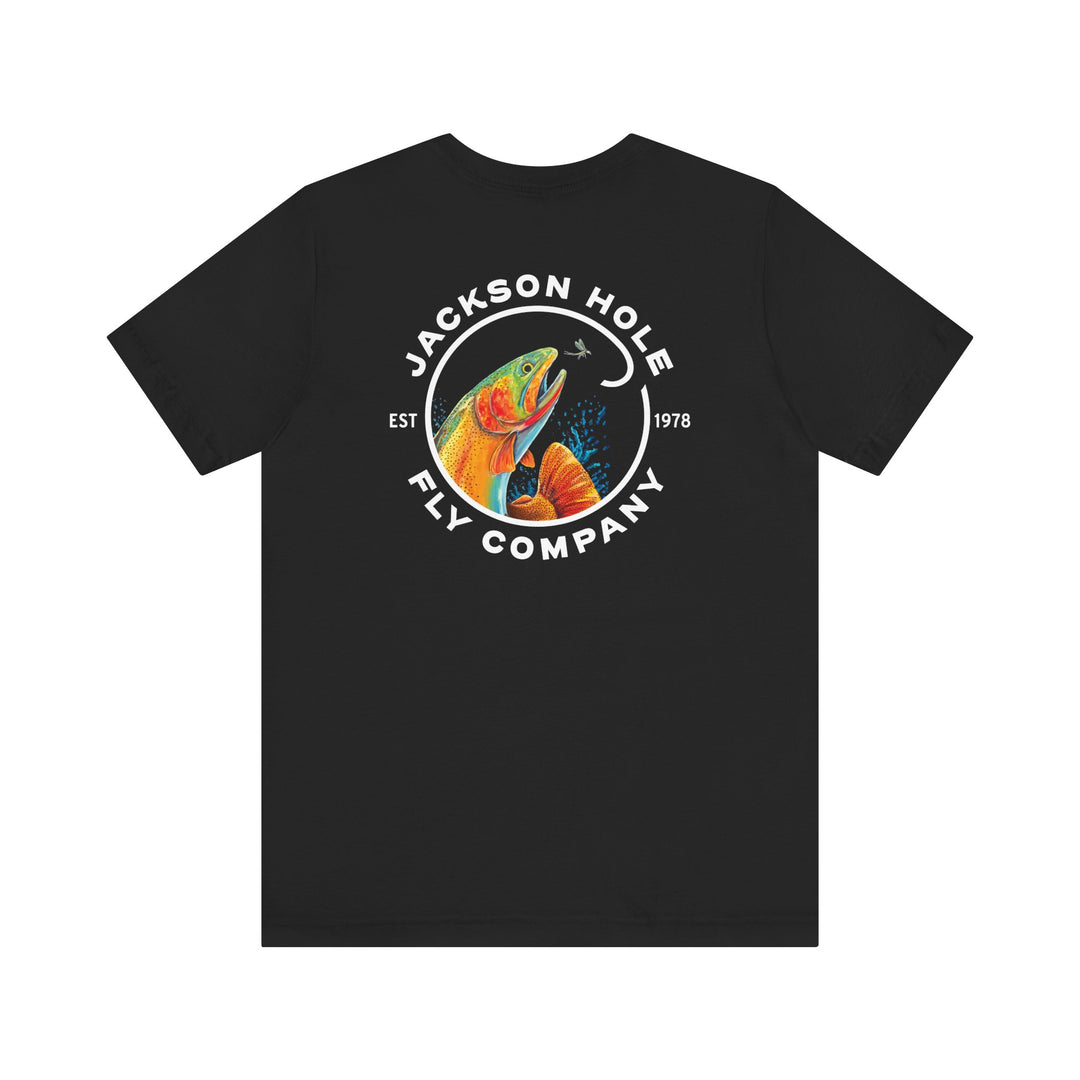 JHFLYCO Cutthroat Trout Badge Tee - White Logo