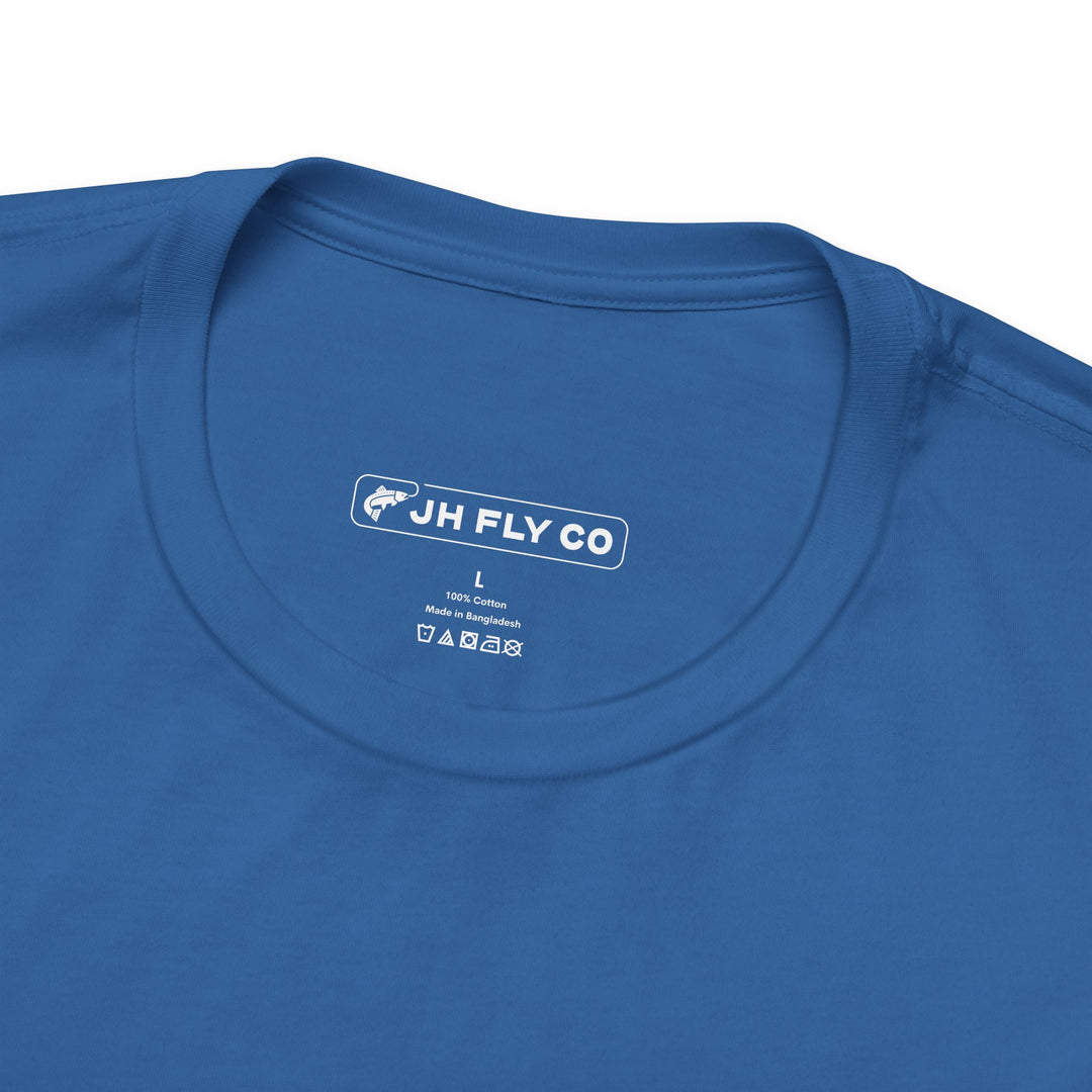 JHFLYCO Rectangle Badge Tee - Bright Midge Logo