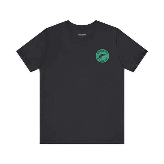 JHFLYCO Circle Badge Tee - Green Drake Logo