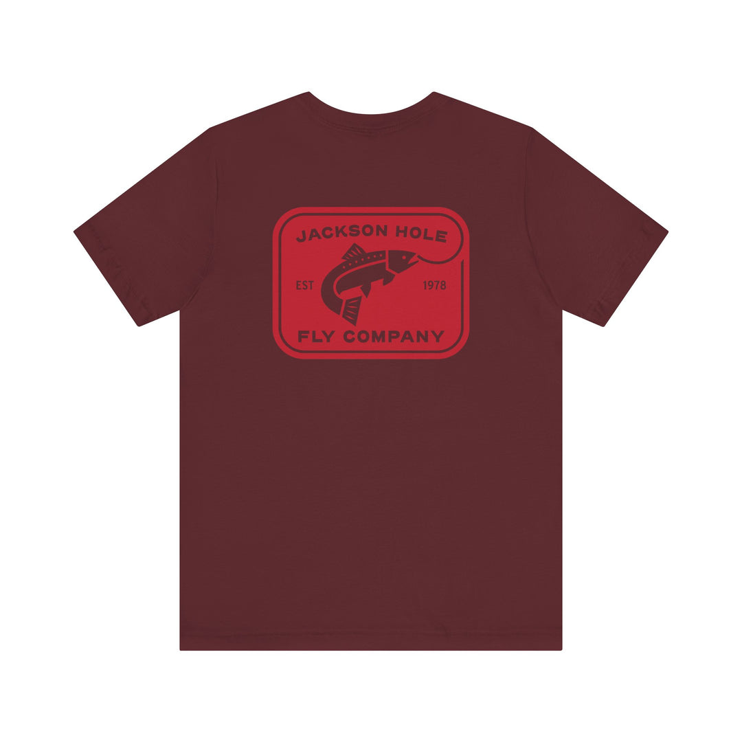 JHFLYCO Rectangle Badge Tee - Red Logo