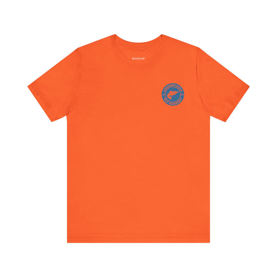 JHFLYCO Circle Badge Tee - Hackle Blue Logo