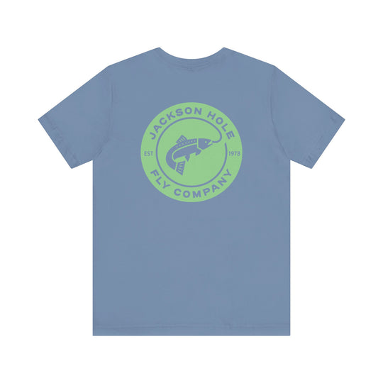 JHFLYCO Circle Badge Tee - Bright Midge Logo