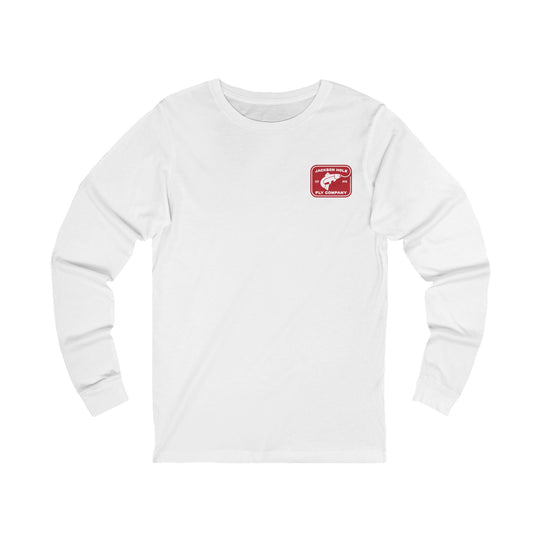 JHFLYCO Rectangle Badge Long Sleeve Tee - Red Logo