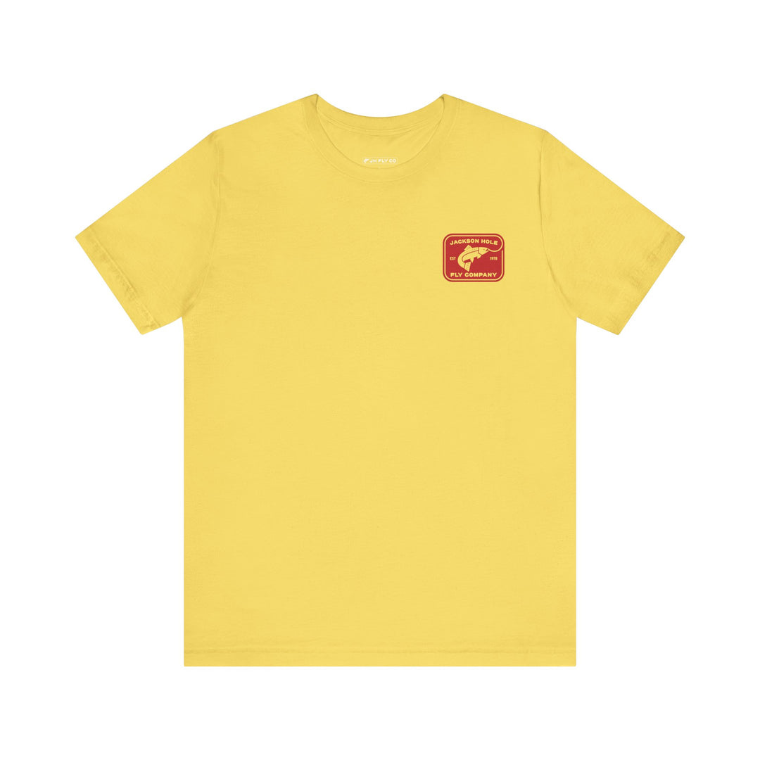 JHFLYCO Rectangle Badge Tee - Red Logo