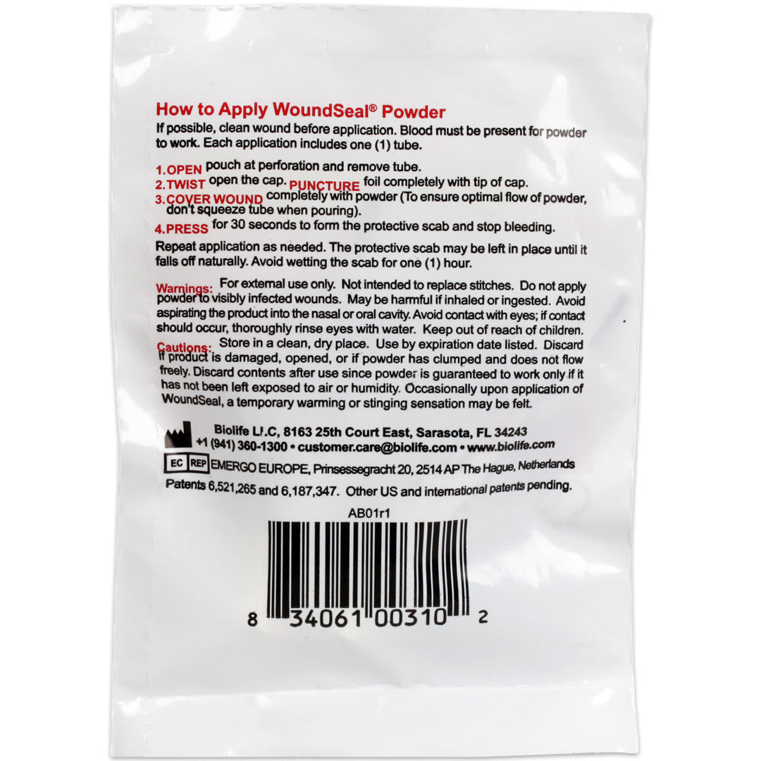 QR for Cuts &amp; Lacerations - 2 Application / Pack