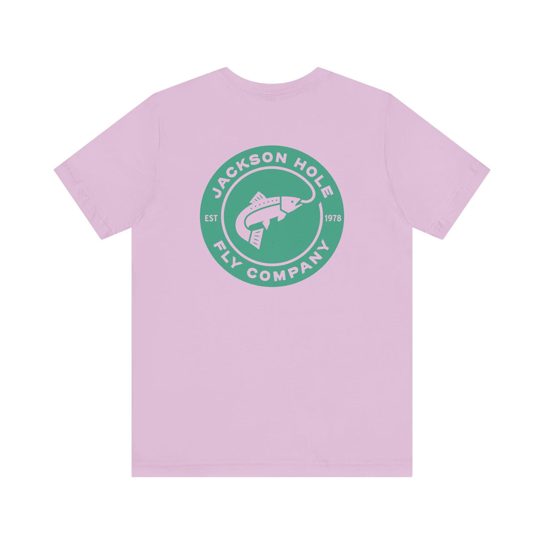 JHFLYCO Circle Badge Tee - Green Drake Logo
