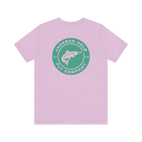 JHFLYCO Circle Badge Tee - Green Drake Logo