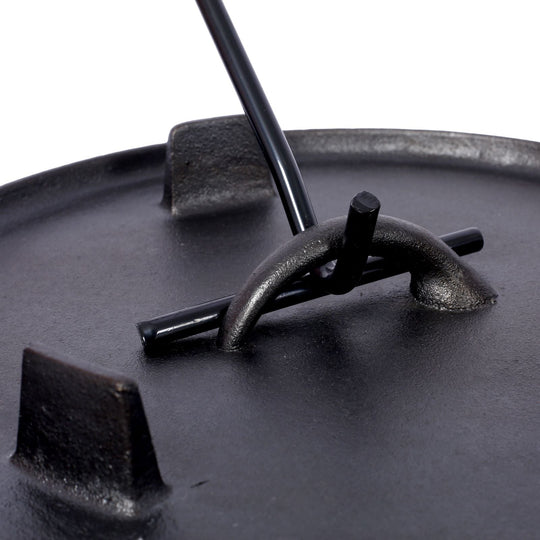 Outdoor Camping Deep Pot for Cooking, Barbecue, and Baking Over Campfire with Leg Base