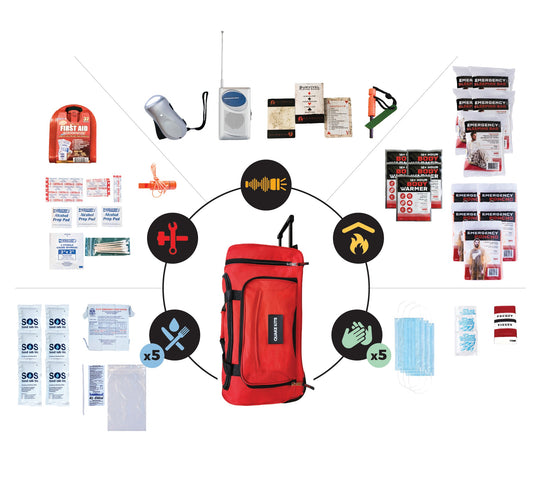 Prepared Survival Kit -  Emergency &amp; Disaster Go Bag