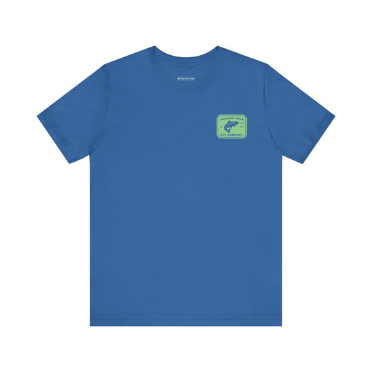 JHFLYCO Cutthroat Trout Badge Tee - Bright Midge Logo